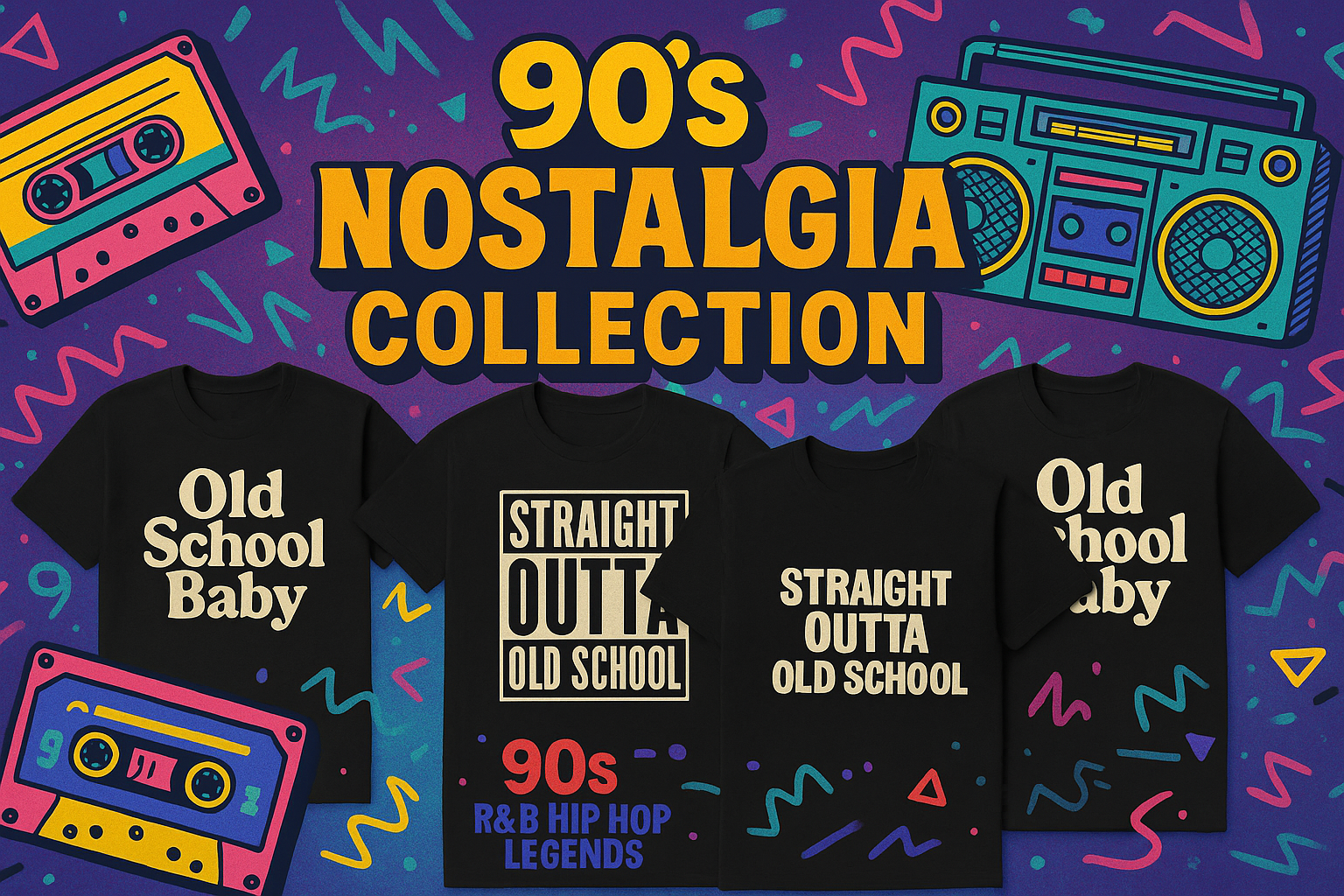 90s Nostalgia T-Shirts | Old School Hip Hop & R&B Graphic Tees