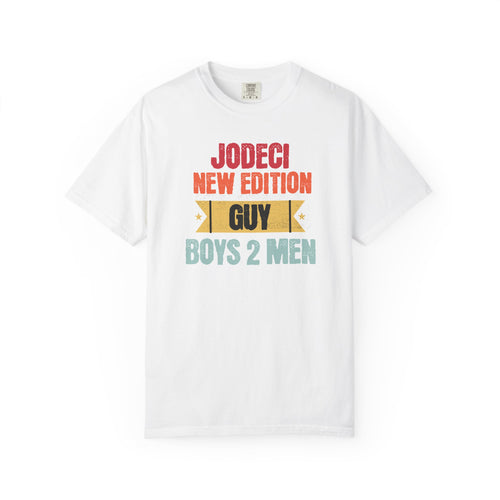 Retro Music T-Shirt | Jodeci, Boy 2 Men, Guy, New Edition | Vintage Band Tee, Unisex Garment-Dyed Shirt, Gift for Music Lovers, Casual Wear, Festival Fashion