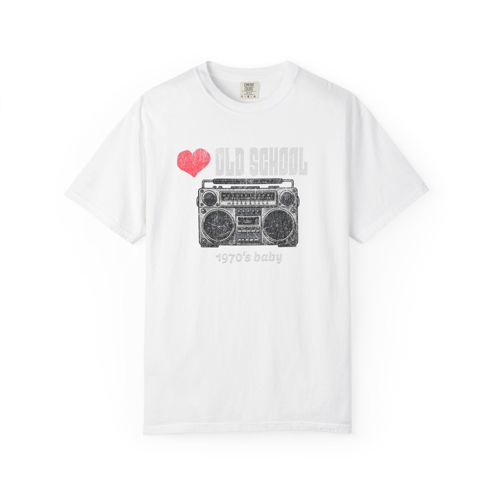 Vintage 1970s Old School T-Shirt, Retro Graphic Tee, 70's BABY Nostalgic Gift for Music Lovers, 70s Baby Apparel