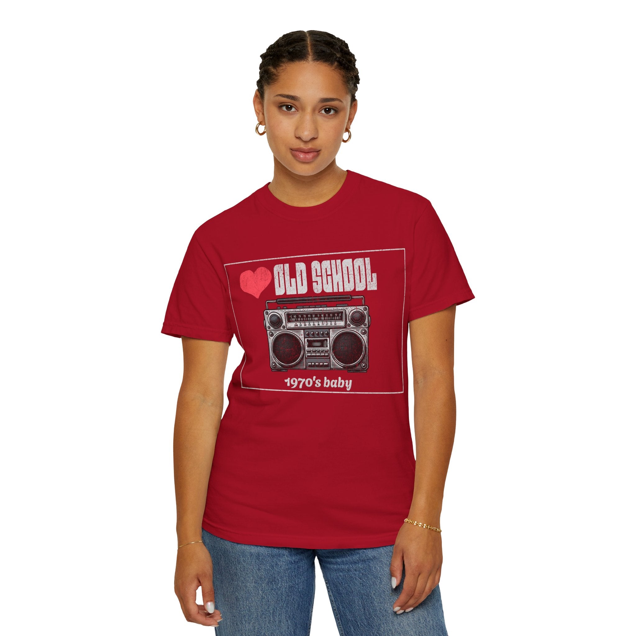 Vintage Old School Tee - Retro 1970s Baby Shirt, Unisex Graphic Tee, Music Lover Gift, Nostalgic Apparel, Perfect for Birthdays