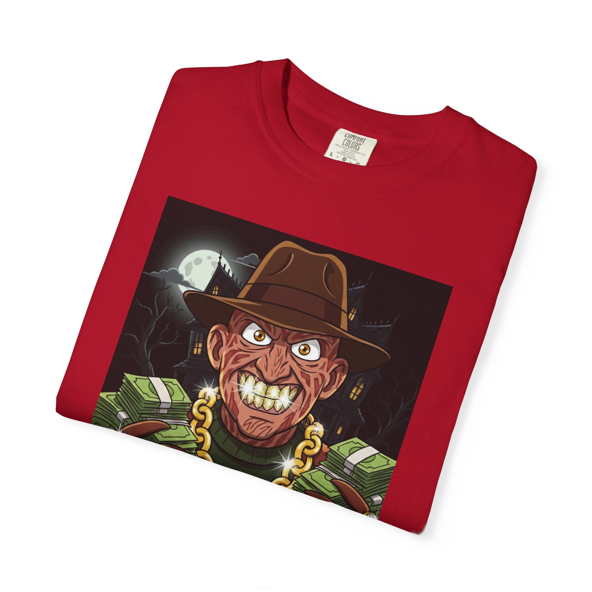 Frighteningly Fun Funny T-Shirt, Unisex Tee for Horror Fans, Graphic Shirt for Halloween, Freddy Krueger Inspired, Unique Gift Idea