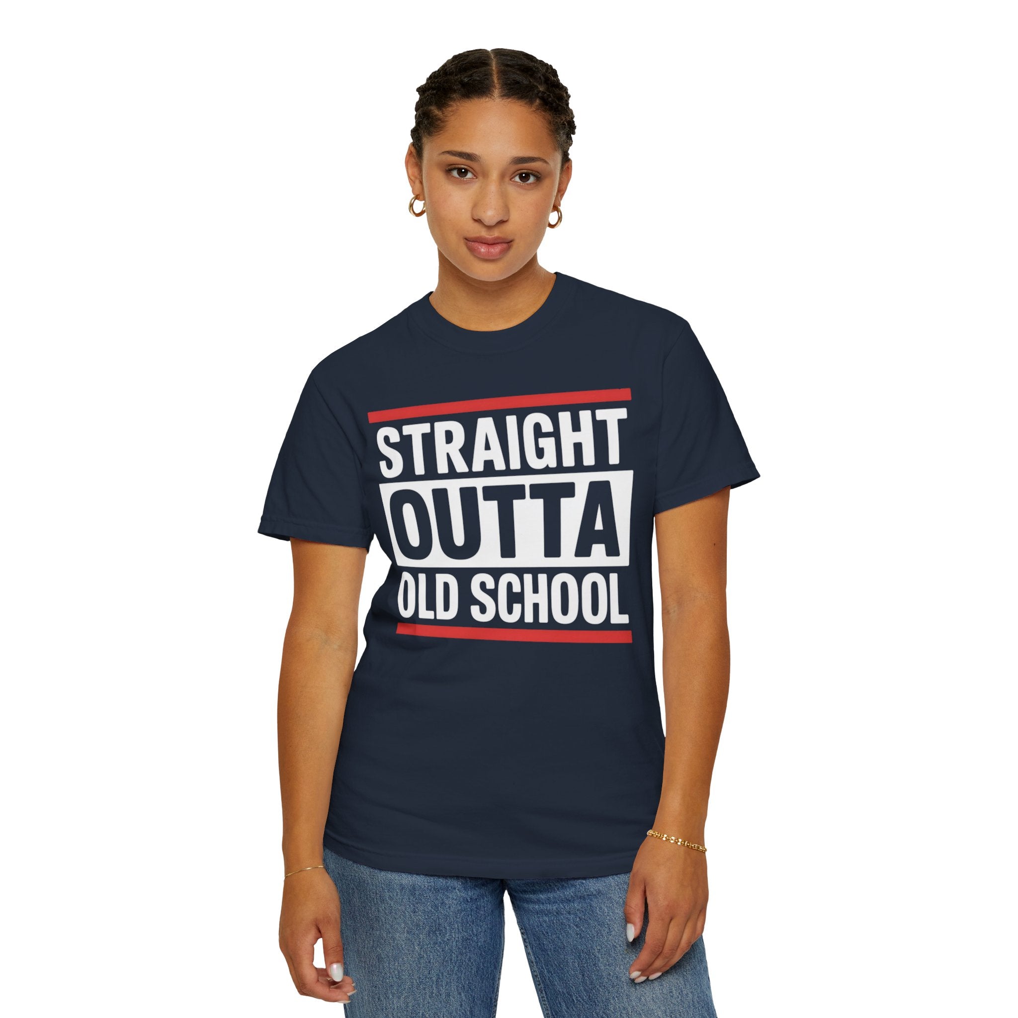 Unisex T-shirt 'Straight Outta Old School' Vintage Tee