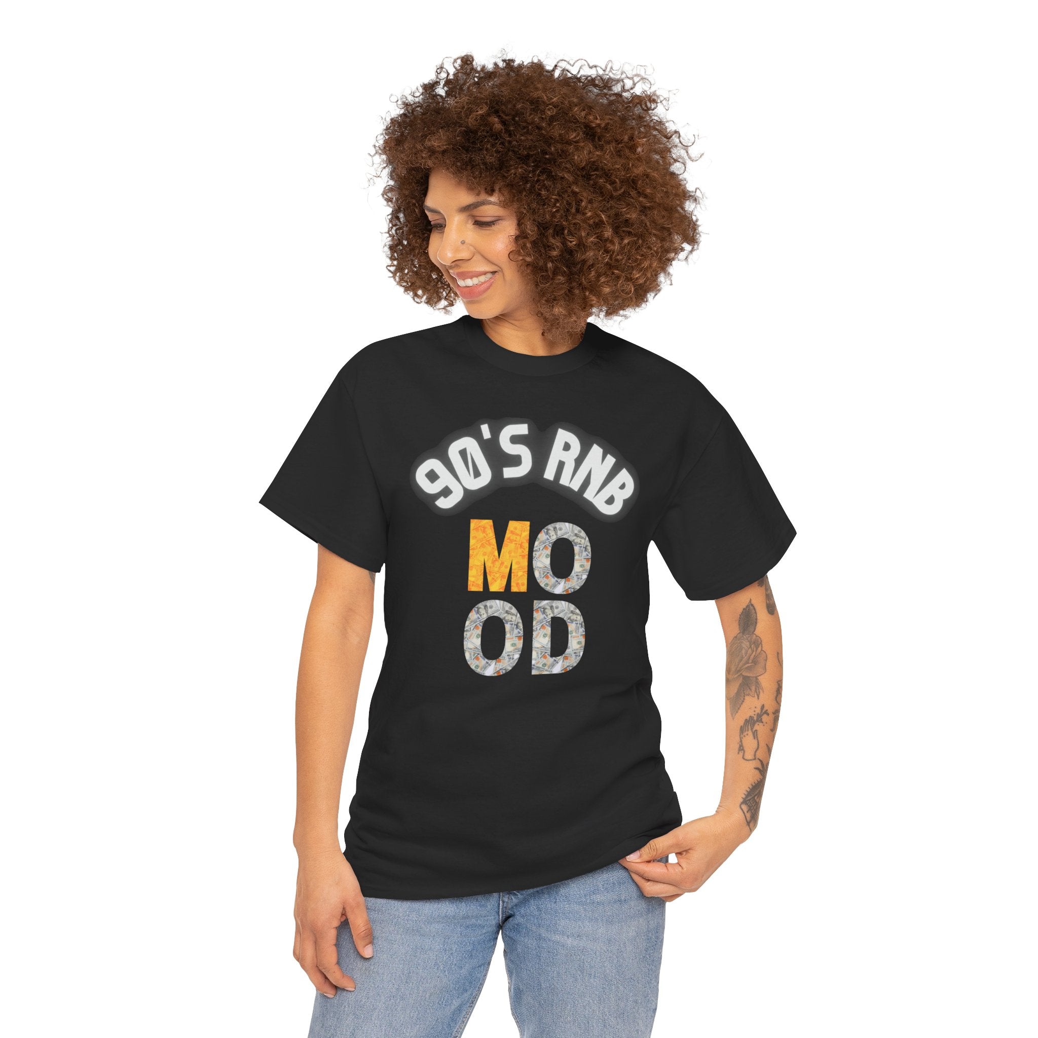 90s RnB Mood T-Shirt, Retro Music Tee, Vintage Graphic Shirt, Unisex Cotton Top, Perfect for Concerts & Casual Outfits