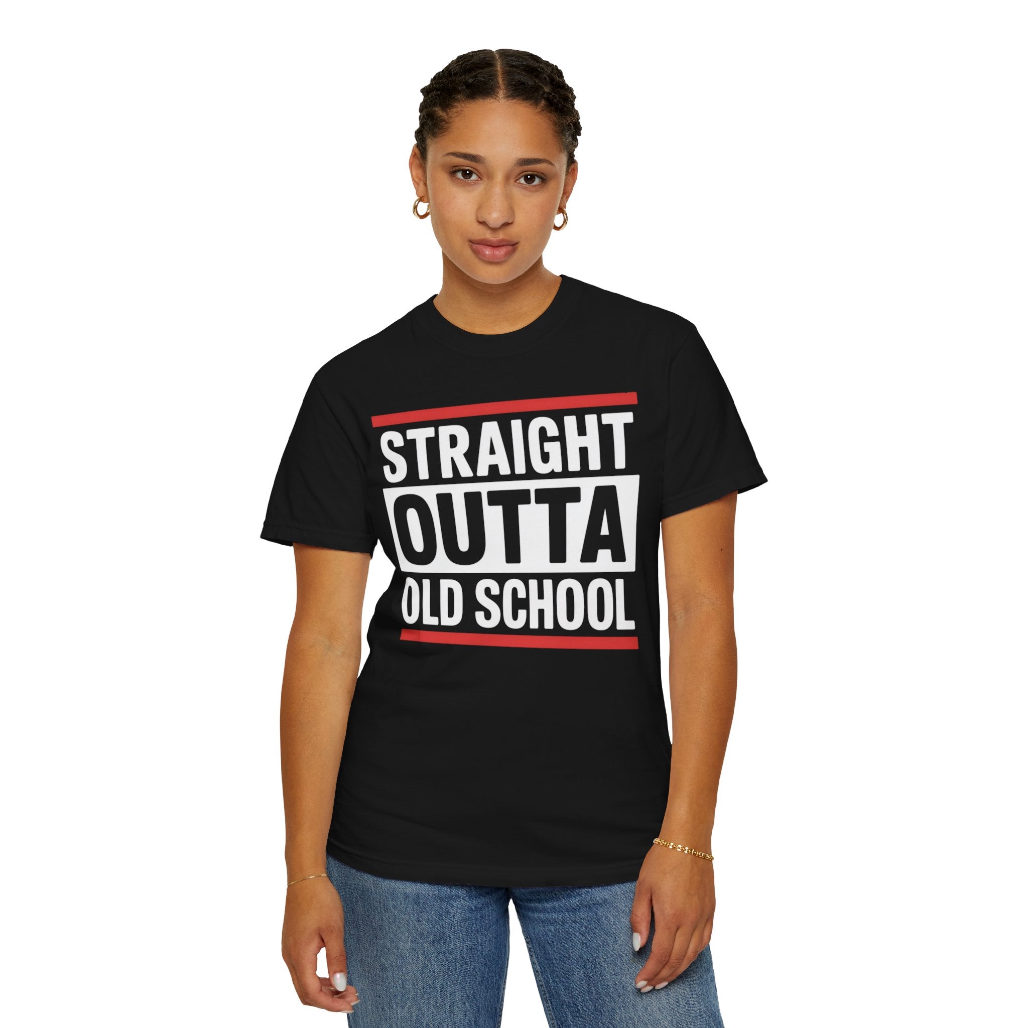 Unisex T-shirt 'Straight Outta Old School' Vintage Tee