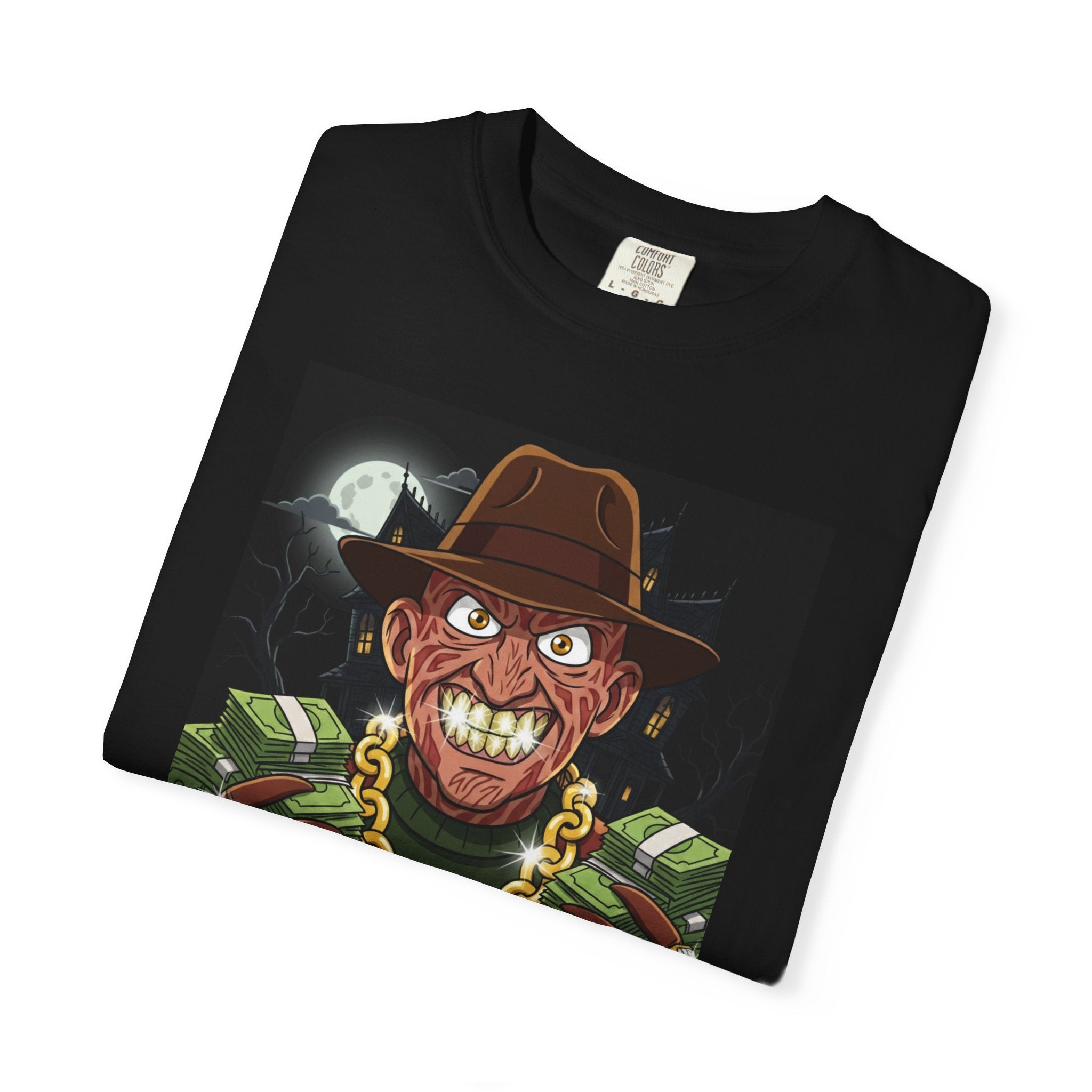 Frighteningly Fun Funny T-Shirt, Unisex Tee for Horror Fans, Graphic Shirt for Halloween, Freddy Krueger Inspired, Unique Gift Idea