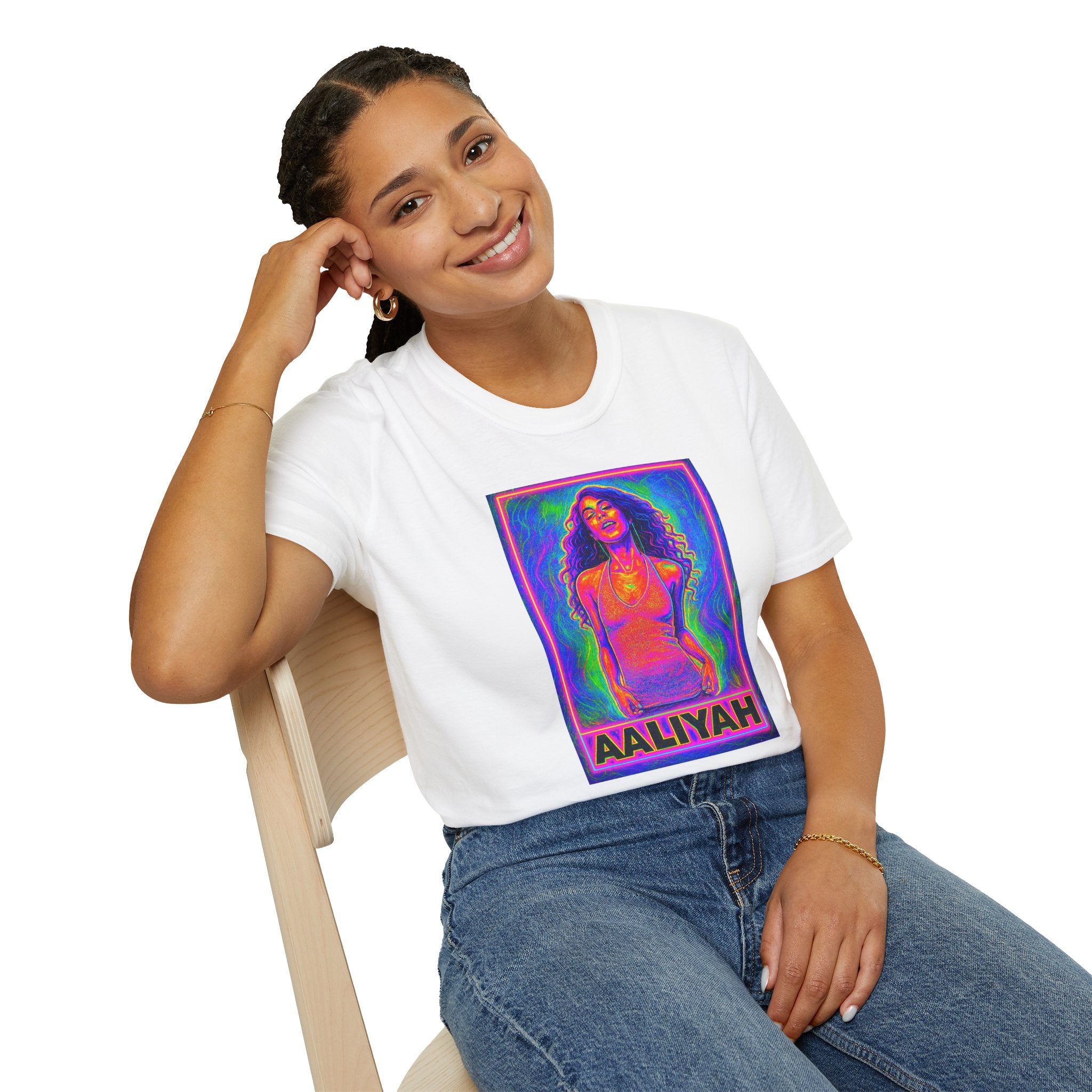 Vintage Aaliyah Graphic T-Shirt, Retro Music Tee, 90s Nostalgia Shirt, Unisex Hip Hop Top, Perfect for Concerts & Casual Wear