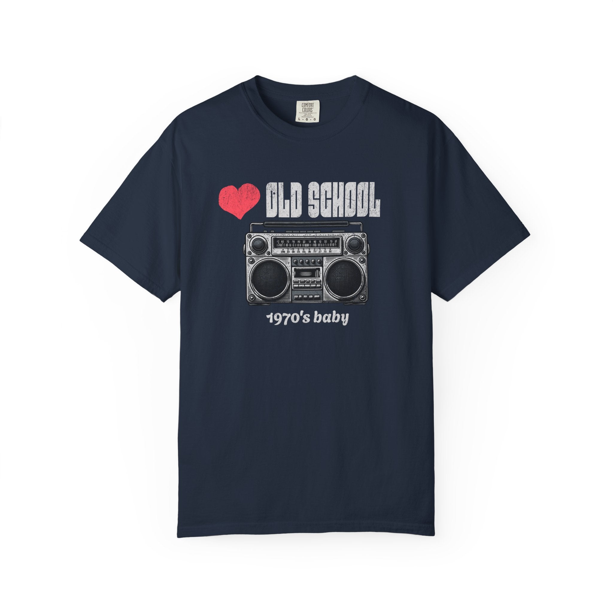 Vintage 1970s Old School T-Shirt, Retro Graphic Tee, 70's BABY Nostalgic Gift for Music Lovers, 70s Baby Apparel