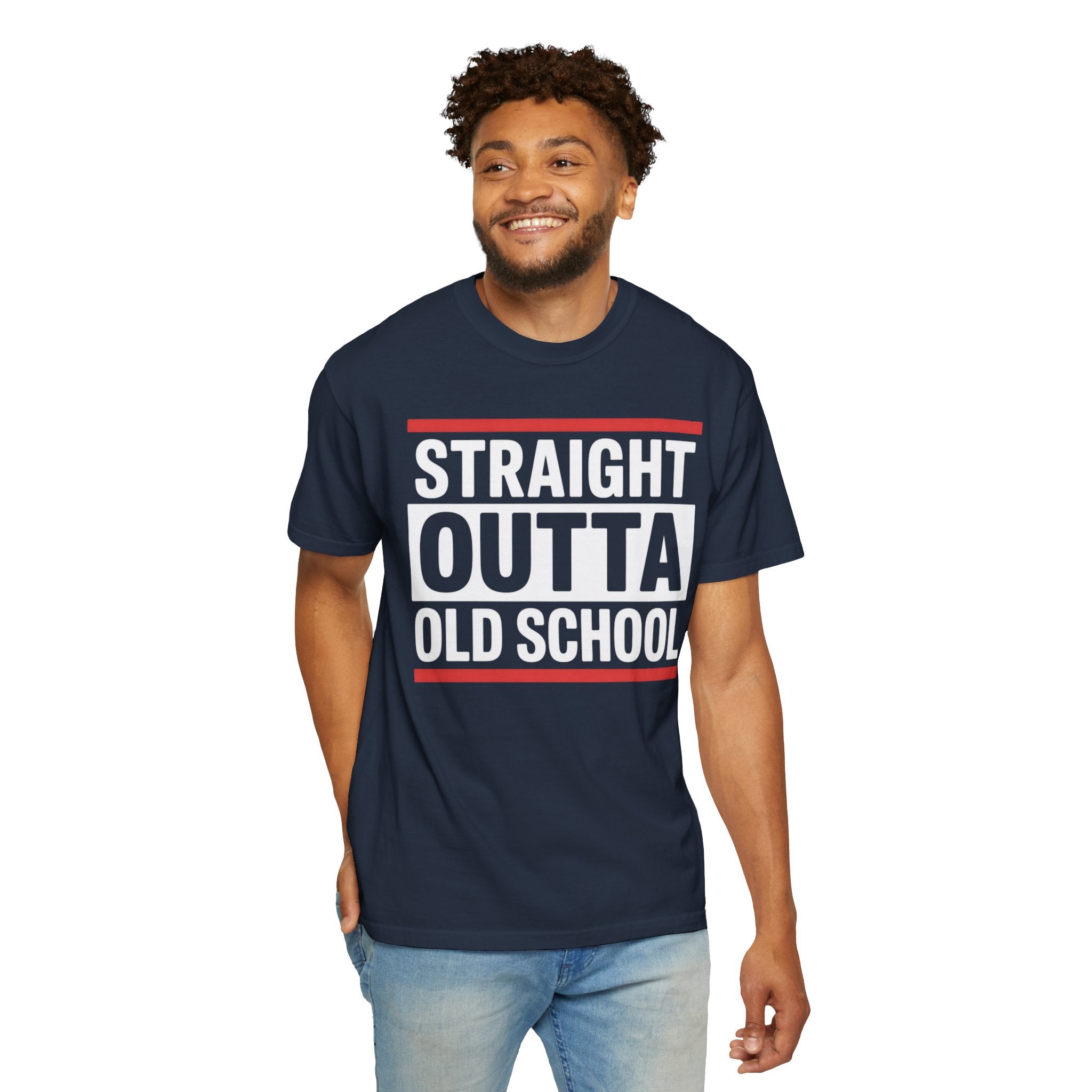 Unisex T-shirt 'Straight Outta Old School' Vintage Tee