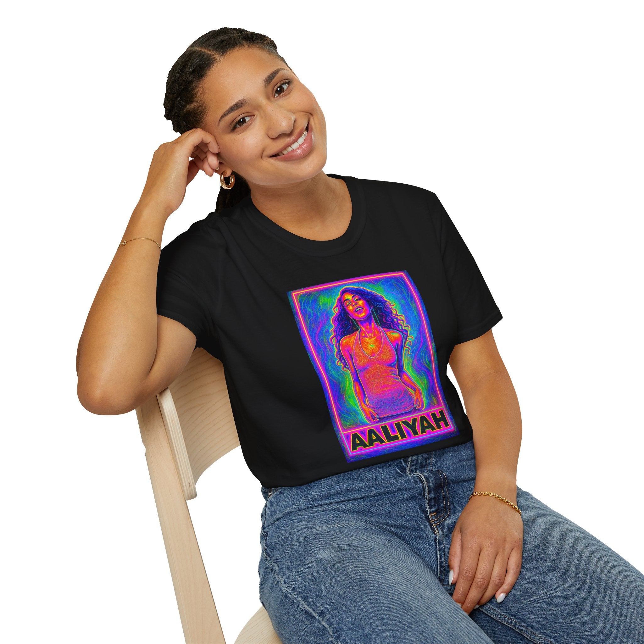 Vintage Aaliyah Graphic T-Shirt, Retro Music Tee, 90s Nostalgia Shirt, Unisex Hip Hop Top, Perfect for Concerts & Casual Wear