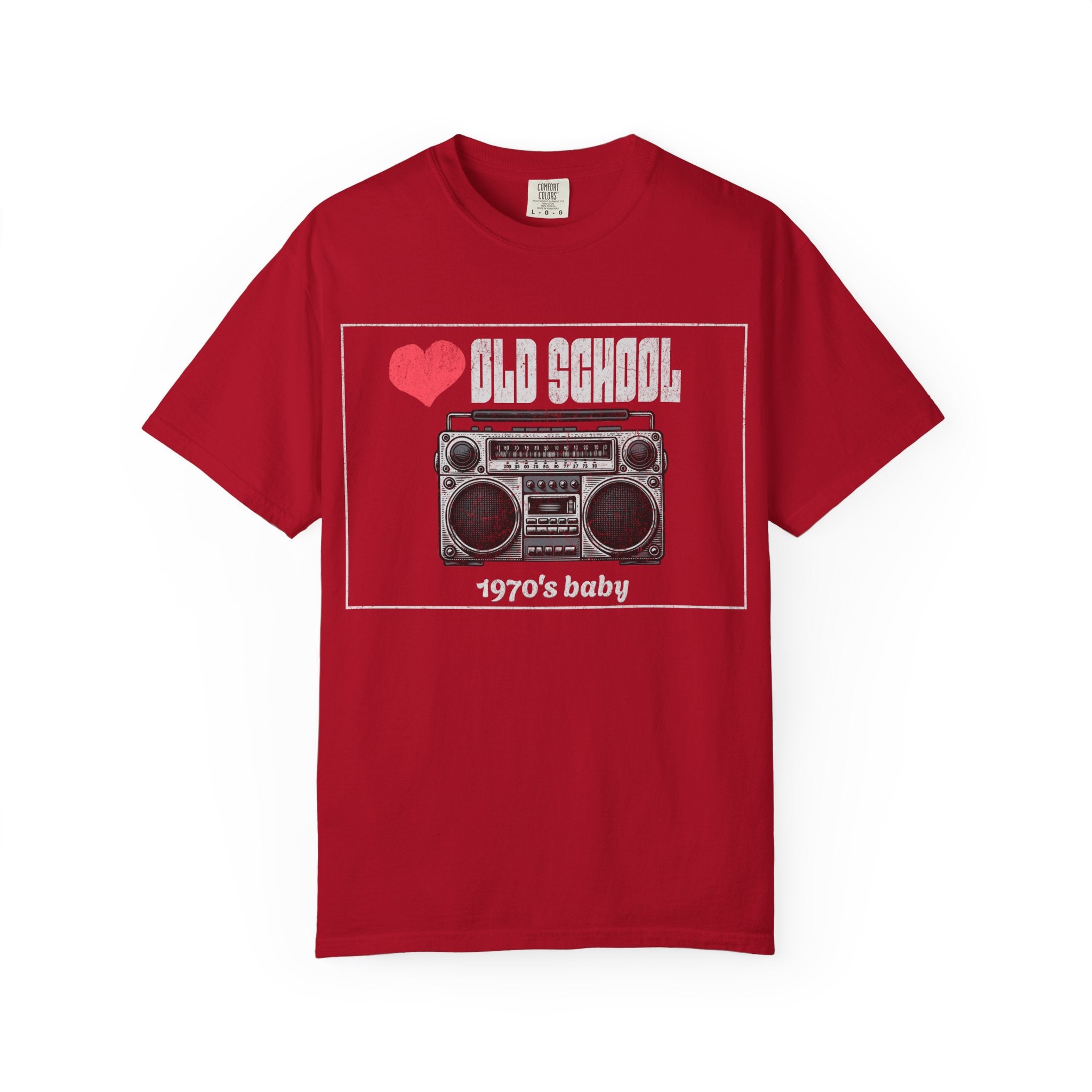 Vintage Old School Tee - Retro 1970s Baby Shirt, Unisex Graphic Tee, Music Lover Gift, Nostalgic Apparel, Perfect for Birthdays