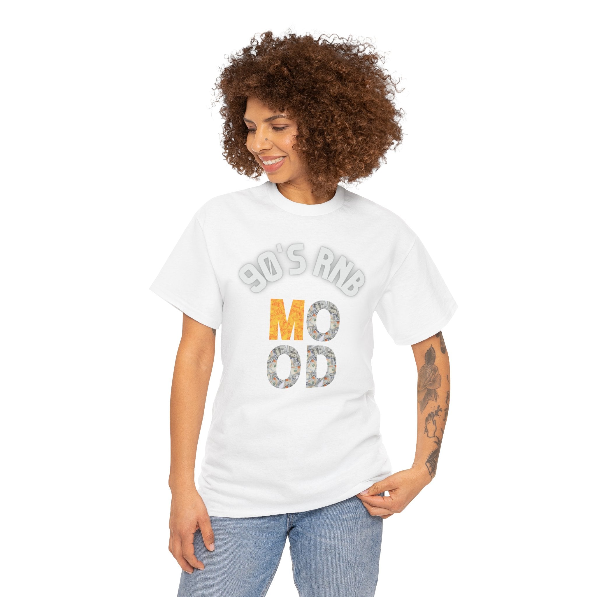 90s RnB Mood T-Shirt, Retro Music Tee, Vintage Graphic Shirt, Unisex Cotton Top, Perfect for Concerts & Casual Outfits