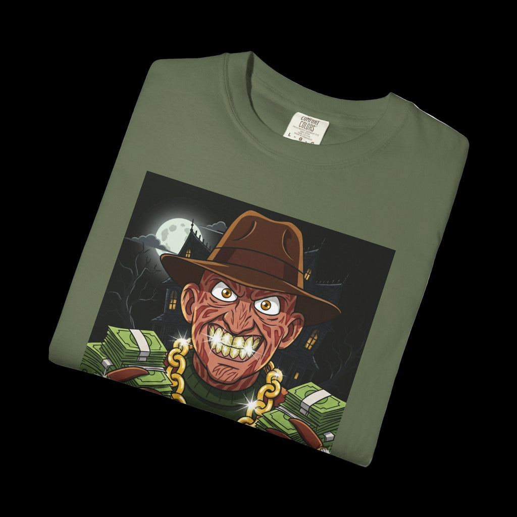 Frighteningly Fun Funny T-Shirt, Unisex Tee for Horror Fans, Graphic Shirt for Halloween, Freddy Krueger Inspired, Unique Gift Idea