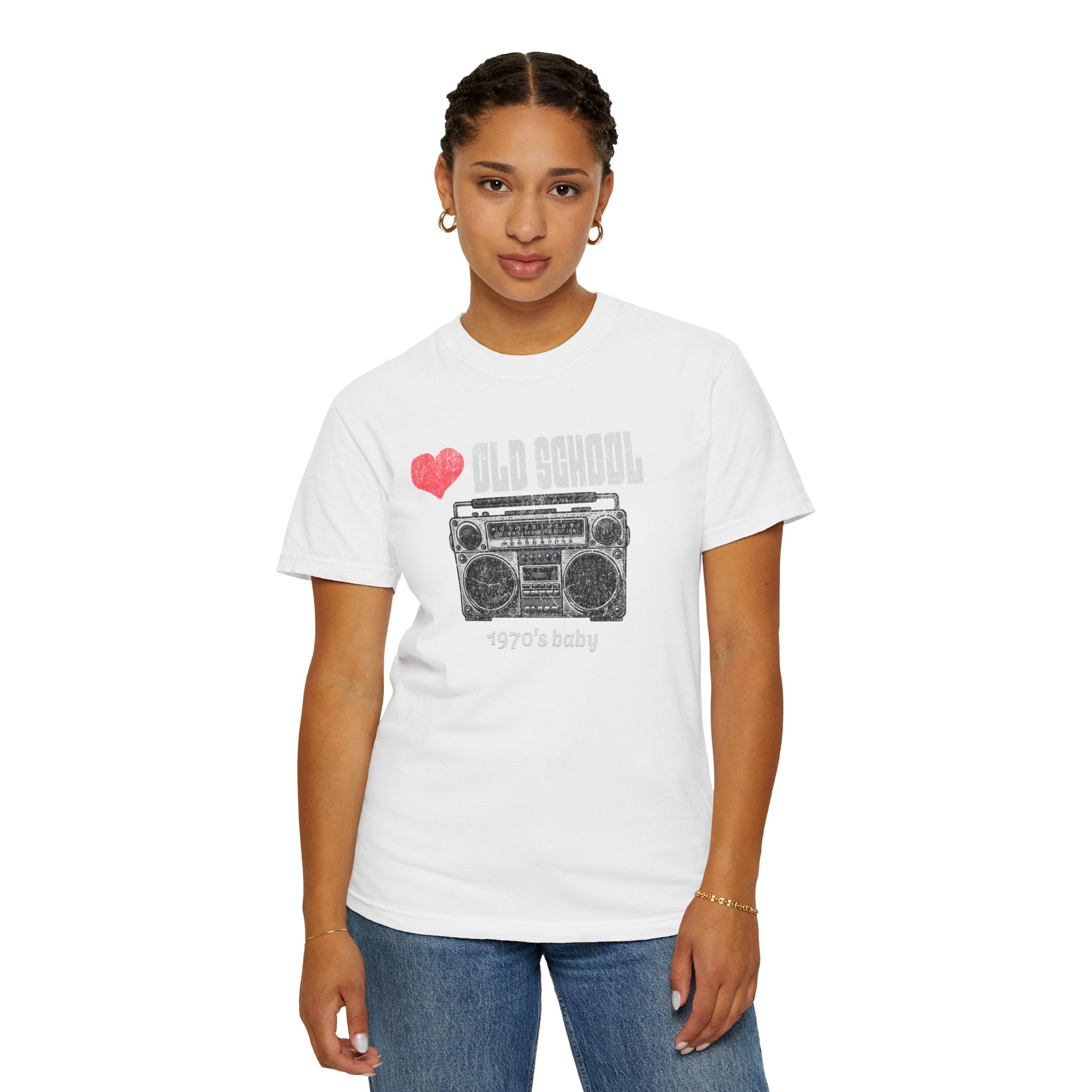 Vintage 1970s Old School T-Shirt, Retro Graphic Tee, 70's BABY Nostalgic Gift for Music Lovers, 70s Baby Apparel