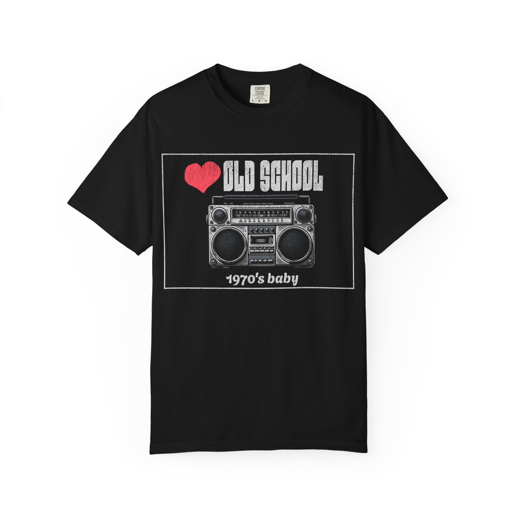 Vintage Old School Tee - Retro 1970s Baby Shirt, Unisex Graphic Tee, Music Lover Gift, Nostalgic Apparel, Perfect for Birthdays