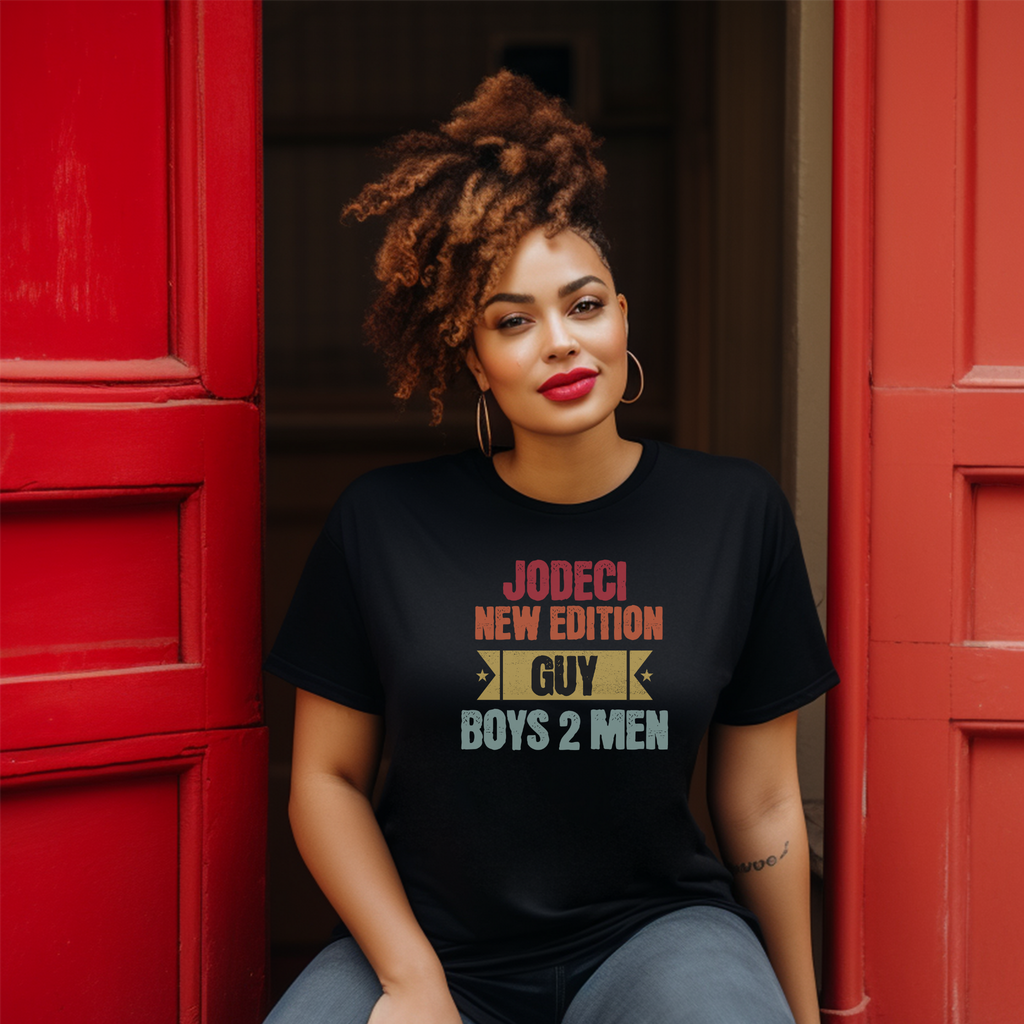 Retro Music T-Shirt | Jodeci, Boy 2 Men, Guy, New Edition | Vintage Band Tee, Unisex Garment-Dyed Shirt, Gift for Music Lovers, Casual Wear, Festival Fashion