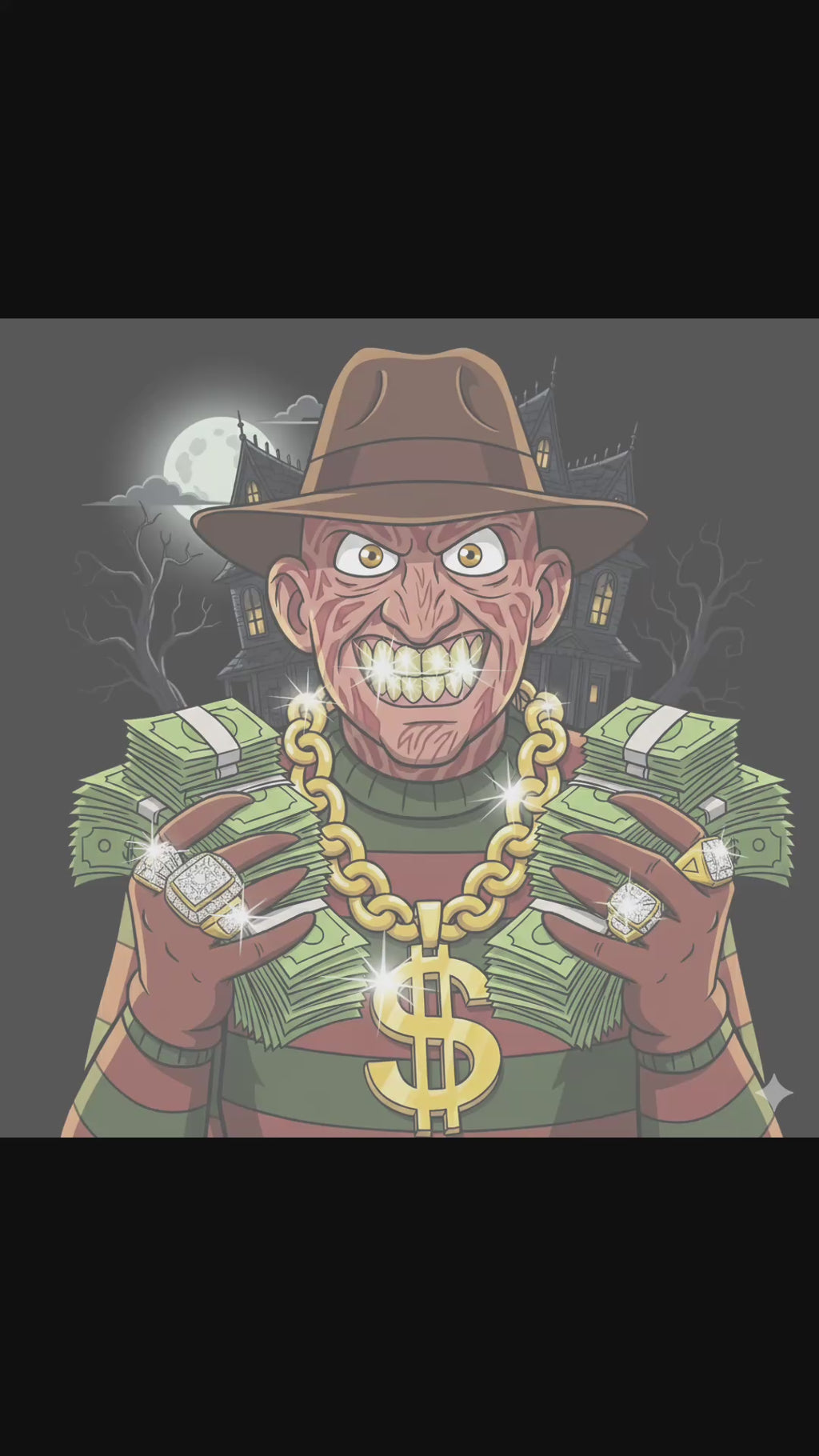 Frighteningly Fun Funny T-Shirt, Unisex Tee for Horror Fans, Graphic Shirt for Halloween, Freddy Krueger Inspired, Unique Gift Idea